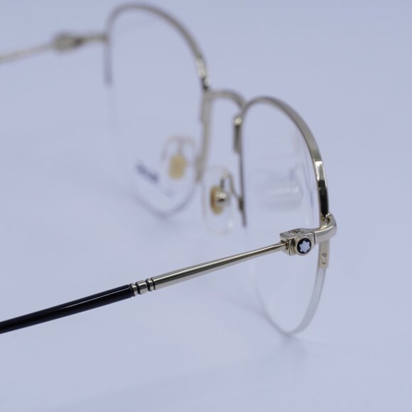 Montblanc MB0129O 004 Eyeglasses Gold 52mm Aviator Frame - Picture 11 of 11